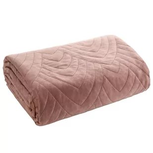 Narzuta 200 x 220 Pikowana Velvet Luiz6 Róż - Narzuty - miniaturka - grafika 1