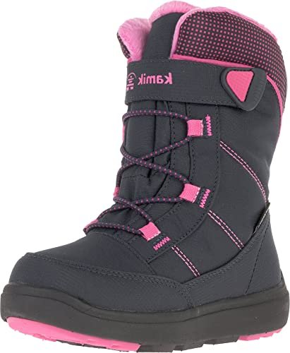 Kamik Stance2 śniegowce dziecięce, uniseks, Navy Magenta Nam, 22 EU