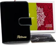 Portfele - Peterson Mały skórzany portfel damski czerwony Peterson NoSize - miniaturka - grafika 1