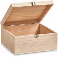 Pudła i pojemniki do przechowywania - Zeller pudełko do przechowywania z pokrywką, drewno, które są dostępne w różnych rozmiarach 15126 - miniaturka - grafika 1