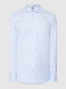 Koszula biznesowa o kroju Slim Fit z bawełny - Koszule męskie - miniaturka - grafika 1