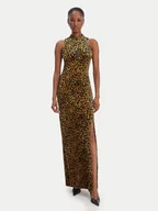 Sukienki - Guess Sukienka wieczorowa W6RK10 KA652 Beżowy Regular Fit - miniaturka - grafika 1