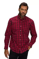 Koszule męskie - JP 1880 Męska koszula w kratkę 1/1, MF, koszula BD, czerwona, 3XL, czerwony, 3XL - miniaturka - grafika 1