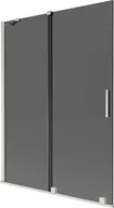 Parawany nawannowe - Mexen Velar parawan nawannowy 2-skrzydłowy rozsuwany 130 x 150 cm, grafit, nikiel szczotkowany - 896-130-000-41-97 - miniaturka - grafika 1