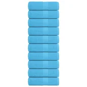 Ręczniki - vidaXL Ręczniczki, 10 szt., turkusowe, 30x30 cm, bawełna 100% - miniaturka - grafika 1