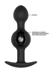 Sono N0. 90 Self Penetrating Butt Plug Black - Korek analny z ruchem pulsacyjnym  << DYSKRETNIE   |   DOSTAWA 24h   |  GRATISY - Korki analne - miniaturka - grafika 4