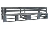 Ławki ogrodowe - 2-osbowa sofa z palet do ogrodu K1-D55 - miniaturka - grafika 1