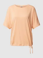 Koszulki i topy damskie - T-shirt z tunelem na dole - miniaturka - grafika 1