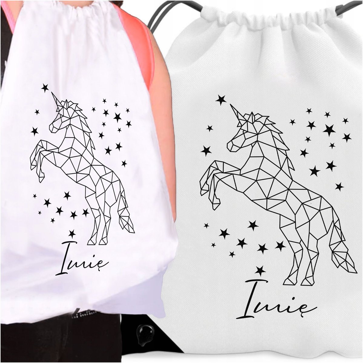WOREK PLECAK DO SZKOŁY UNICORN JEDNOROŻEC KOTEK PIESEK PREZENT DLA DZIECKA