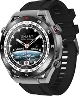 Smartwatch - Veltori VT100-1 + Czarny Pasek Silikonowy + Czarny Eko Skóra - miniaturka - grafika 1