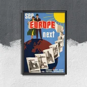 Plakaty - Plakat vintage Europa - miniaturka - grafika 1