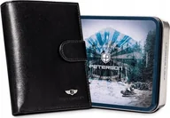 Portfele - Peterson Skórzany portfel męski zapinany na zatrzask Peterson NoSize - miniaturka - grafika 1