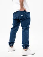 Spodnie męskie - Spodnie Jeansowe Jogger Ze Ściągaczem Męskie Niebieskie Lucky Dice L - miniaturka - grafika 1