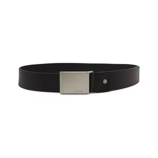 Calvin Klein Skórzany pasek ADJ BEVELED PLAQUE 35MM - Paski - miniaturka - grafika 1