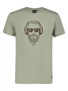 Koszulki sportowe męskie - Icepeak Koszulka funkcyjna "Akera" w kolorze khaki - grafika 1