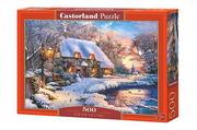 Puzzle - Castorland Puzzle 500 elementów. Zimowa wioska - miniaturka - grafika 1