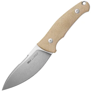 Viper NORDLYS Drop Point Stonewash N690Co, Natural Canvas Micarta, Skórzana pochwa VT4044CN - Akcesoria do noży - miniaturka - grafika 1