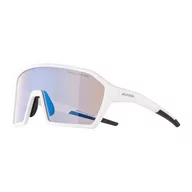 Okulary sportowe - Alpina Alpina Ram HVLM+ Glasses, white matt/blue mirror  2021 Okulary sportowe 8672011 - miniaturka - grafika 1