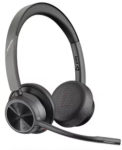 Poly Voyager 4320 UC, V4320-M C bezprzewodowy stereofoniczny zestaw słuchawkowy Bluetooth z USB-C, bez podstawki ładującej, z certyfikatem dla Microsoft Teams - Akcesoria do telefonów stacjonarnych - miniaturka - grafika 1