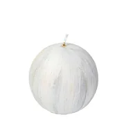Świece - Świeca White Wood kula 10 x 10 cm biały - miniaturka - grafika 1