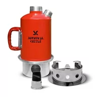Akcesoria turystyczne - Survival Kettle Survival Kettle, zestaw turystyczny, czerwony - miniaturka - grafika 1