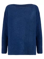 Swetry damskie - APART Fashion Sweter damski, niebieski, 40 krótki - miniaturka - grafika 1