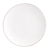 Talerze - Talerz płytki porcelanowy Alessia 25 cm beżowy - miniaturka - grafika 1