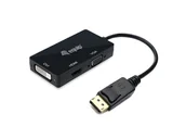 Adaptery i przejściówki - Equip 133441 adapter kablowy 0,24 m DisplayPort DVI-D + VGA (D-Sub) + HDMI Czarny - miniaturka - grafika 1