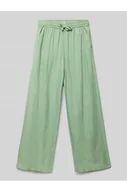 Spodnie sportowe damskie - Spodnie lniane z mieszanki wiskozy i lnu model LEKEITIO BREAK - Roxy - miniaturka - grafika 1
