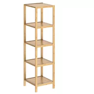 Półki do salonu - Półka bambusowa 140x33x33cm - miniaturka - grafika 1