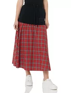 Kurtki damskie - Love Moschino Damska kurtka z logo Watching Brand Long Skirt Matching Logo Embroidery, Red Black White, 40 - miniaturka - grafika 1