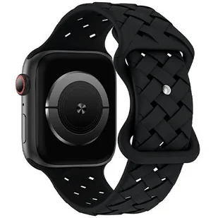 Beline pasek Apple Watch Silicone Woven 38/40/41mm czarny /black box - Akcesoria do smartwatchy - miniaturka - grafika 2