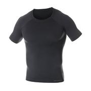 Bielizna sportowa męska - Termoaktywna koszulka męska Brubeck Active Wool SS11710 graphite - M - miniaturka - grafika 1