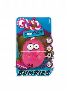 COOCKOO Coockoo Bumpies gryzak na przysmaki zapachowy z liną truskawka 13-30kg [rozmiar L] 11 x 8,7 x 7,5cm PCOO025 - Zabawki dla psów - miniaturka - grafika 1