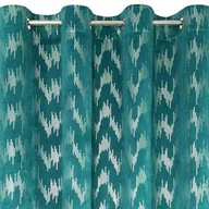Zasłony - Eurofirany Zasłona welwetowa Chill 140x250 Turkusowa/Srebrna ex-zas-chill-tur+sr-140x250-przel - miniaturka - grafika 1