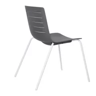 Krzesła - D2.Design Krzesło Skin 4 szare podstawa biała 147028 - miniaturka - grafika 1