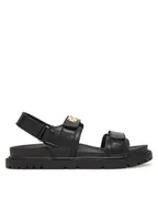 Sandały damskie - MEXX Sandały EO-MX/020C-HY Czarny - miniaturka - grafika 1