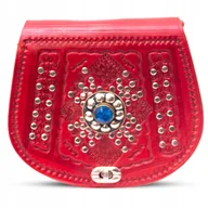 Torebki damskie - Torebka Damska Listonoszka Skórzana Na Ramię Orientalna Etniczna Z Maroko - miniaturka - grafika 1