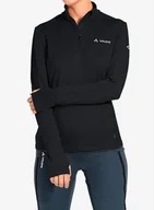 Bluzy sportowe damskie - Bluza polarowa damska Vaude Livigno Halfzip II - black uni - miniaturka - grafika 1