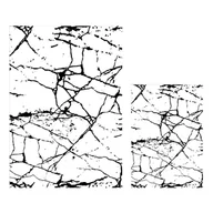 Dywaniki łazienkowe - Zestaw 2 biało-czarnych dywaników łazienkowych Minimalist Home World Marble - miniaturka - grafika 1