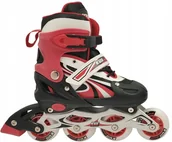 Rolki - Rolki dla Dzieci Dziecięce Regulowane Czerwone Solidne KUBISPORT r. 39-42 - miniaturka - grafika 1