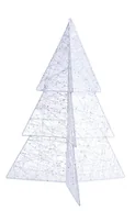Ozdoby bożonarodzeniowe - EWAX, Choinka średnia biała  z jedwabną nitką 60 cm - miniaturka - grafika 1
