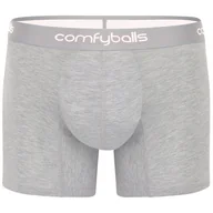 Majtki męskie - COMFYBALLS bokserki meskie LONG COMFYCELL grey melange - miniaturka - grafika 1