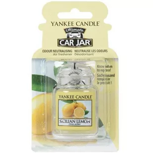 Yankee Candle Car Jar Ultimate zapach samochodowy Sicilian Lemon 1sztuka - Zapachy samochodowe - miniaturka - grafika 1