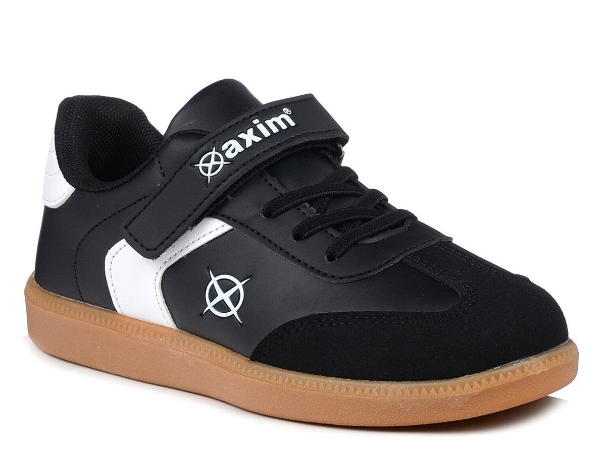 Buty dziecięce sportowe chłopięce na rzepy skórzana wkładka Axim 25092C-31