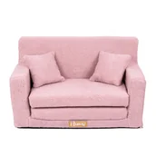 Zestawy mebli dla dzieci - Kanapa Sofa rozkładana dla dzieci piankowa - baranek różowy - miniaturka - grafika 1