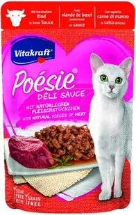 Vitakraft CAT POESIE DELI SAUCE WOŁOWINA 85G VKPDSW - Mokra karma dla kotów - miniaturka - grafika 1