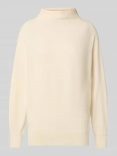 Sweter z dzianiny z mieszanki wiskozy ze wzorem ze stójką - Swetry damskie Sweter z dzianiny z mieszanki wiskozy ze wzorem ze stójką - Swetry damskie - miniaturka - grafika 1