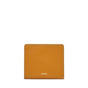 Fossil Damski portfel Logan żółta skóra Bifold, SL7829763, żółty, S, Casual - Portfele - miniaturka - grafika 1