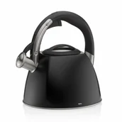 Czajniki na gaz - Czajnik, stal nierdzewna 18/10, śred. 22 x 21,5 cm, 2,4 l, czarny matowy kod: KE-12079 - miniaturka - grafika 1